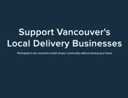 Thumbnail  Screenshot of YVR Local DeliveryHome page